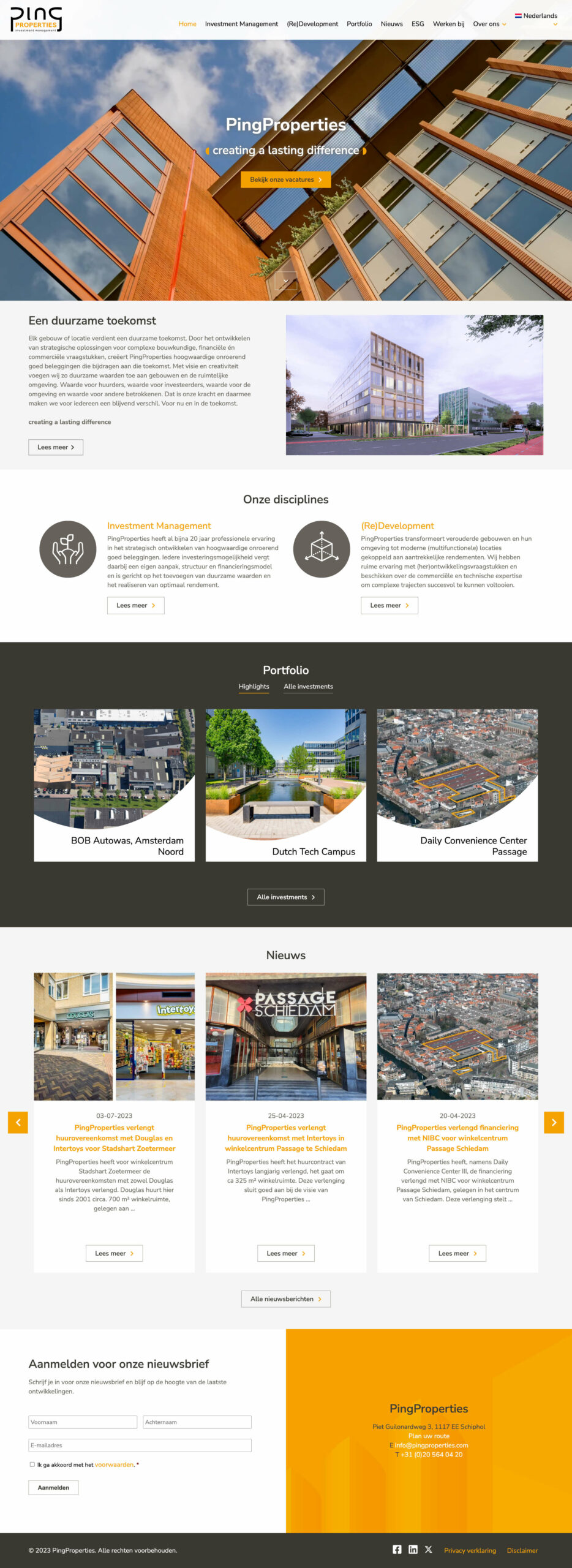 Werk voor PingProperties
