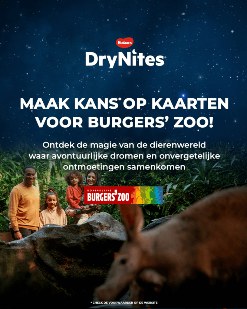 Werk voor DryNites × Burgers’ Zoo