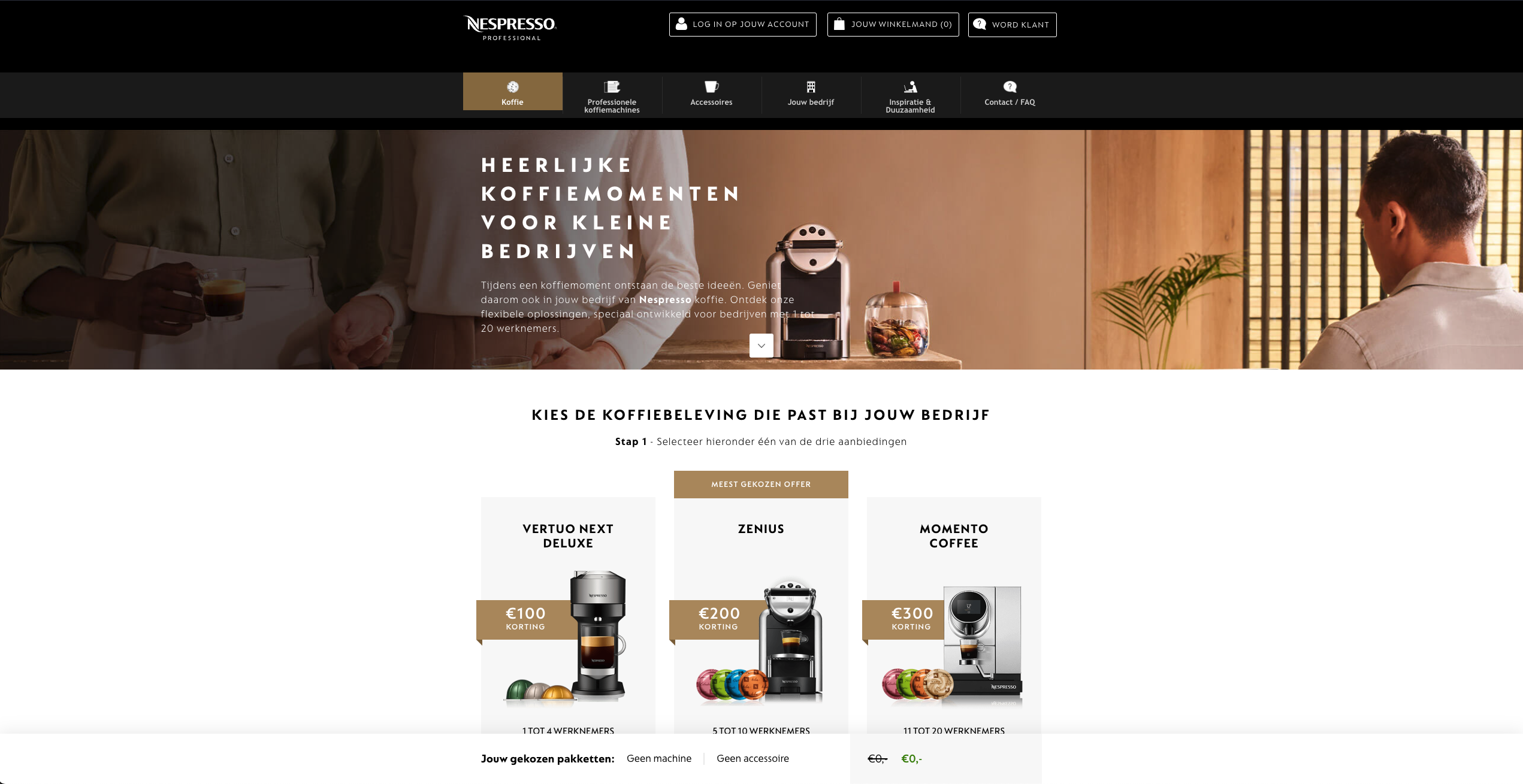Nespresso - international coffee day landingspagina – gemini design