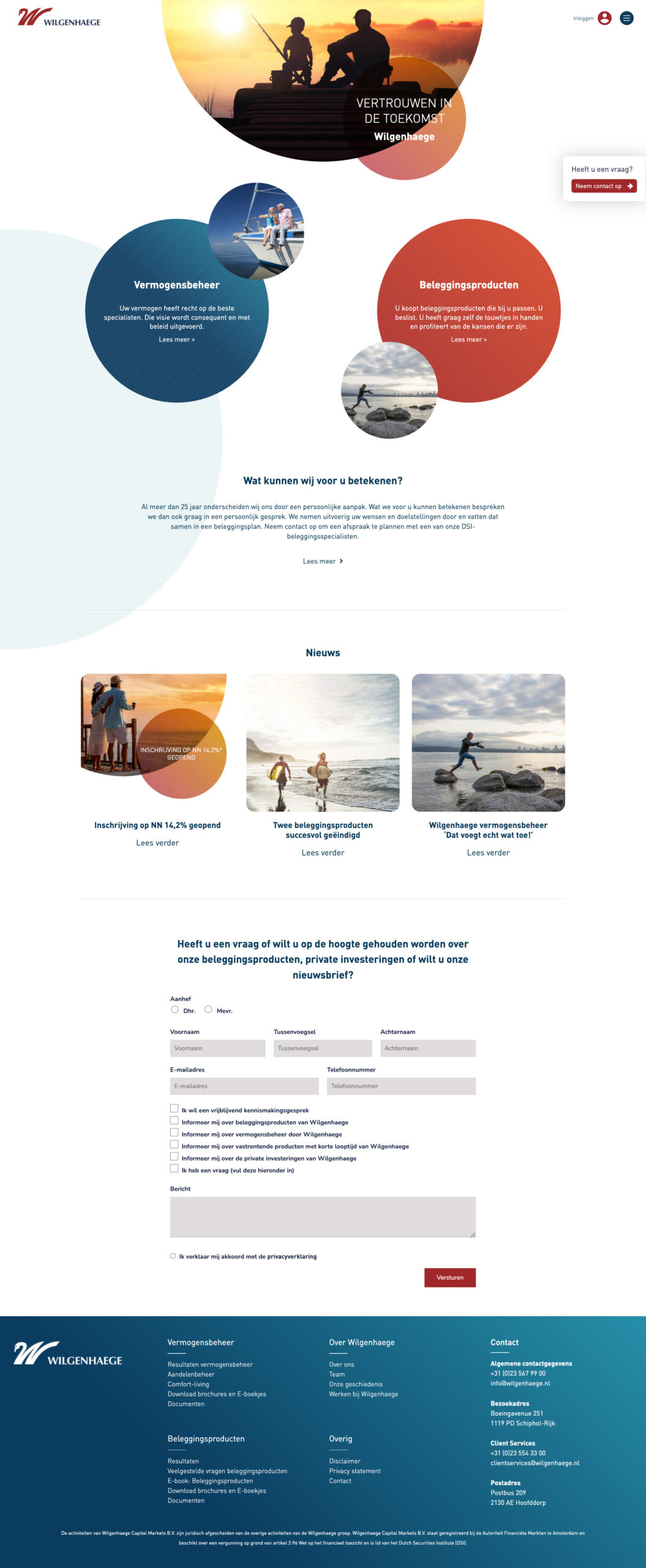 Wilgenhaege Capital Markets website